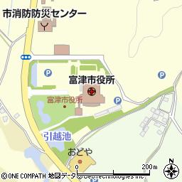 富津市役所周辺の地図
