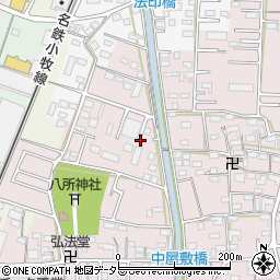 愛知県小牧市東田中177周辺の地図