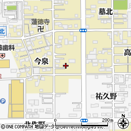 愛知県一宮市三条今泉47周辺の地図