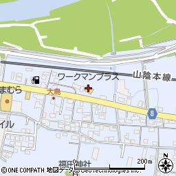 ワークマンプラス綾部店周辺の地図