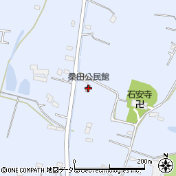 桑田公民館周辺の地図