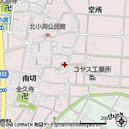 愛知県一宮市北小渕南切1446周辺の地図