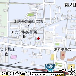 京都府綾部市井倉新町石風呂周辺の地図