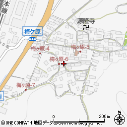 滋賀県米原市梅ケ原周辺の地図