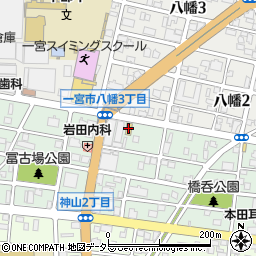 コメダ珈琲一宮神山店周辺の地図