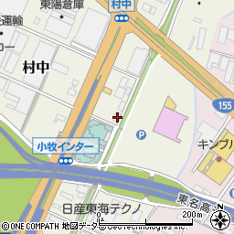 愛知県小牧市村中781周辺の地図