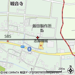 京都府福知山市観音寺525周辺の地図