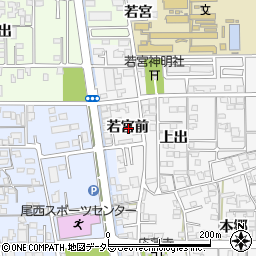愛知県一宮市東五城若宮前周辺の地図