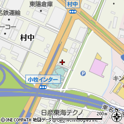 愛知県小牧市村中783周辺の地図