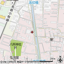 愛知県小牧市東田中176周辺の地図