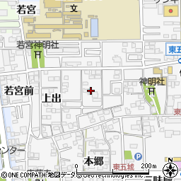 愛知県一宮市東五城南田尾8周辺の地図