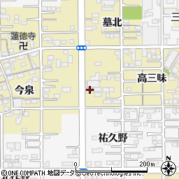 愛知県一宮市三条墓北27周辺の地図