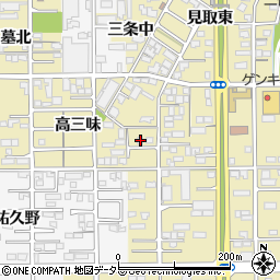 愛知県一宮市三条中61周辺の地図
