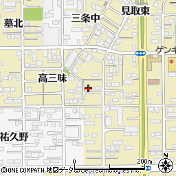 愛知県一宮市三条中61-3周辺の地図
