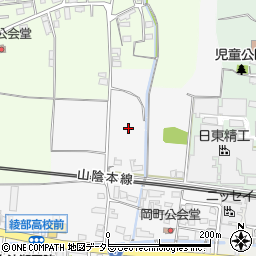京都府綾部市岡町庭刈周辺の地図