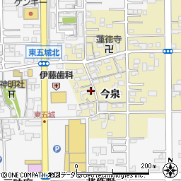 愛知県一宮市三条今泉34周辺の地図
