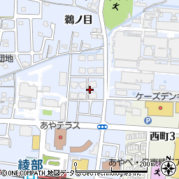 京都府綾部市青野町六反目周辺の地図