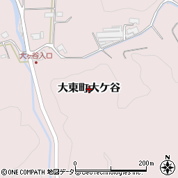 島根県雲南市大東町大ケ谷周辺の地図