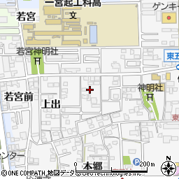 愛知県一宮市東五城南田尾7周辺の地図