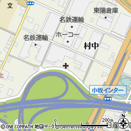 愛知県小牧市村中899周辺の地図