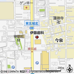 愛知県一宮市東五城南田尾60周辺の地図