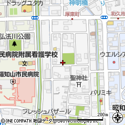 入町公園トイレ周辺の地図