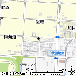愛知県一宮市千秋町浮野冠羅周辺の地図