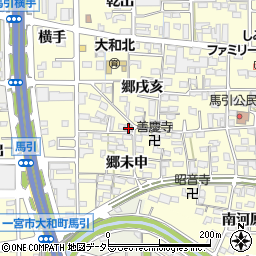 愛知県一宮市大和町馬引郷戌亥2216周辺の地図