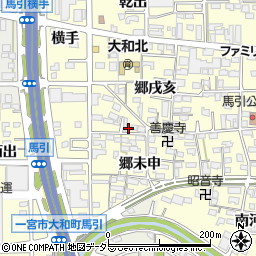 愛知県一宮市大和町馬引郷戌亥2221周辺の地図