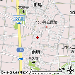 愛知県一宮市北小渕南切1428周辺の地図