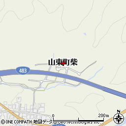 兵庫県朝来市山東町柴周辺の地図