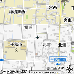 愛知県一宮市千秋町佐野郷浦周辺の地図