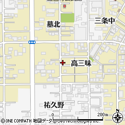 愛知県一宮市三条墓北47周辺の地図