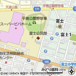 富士公民館周辺の地図