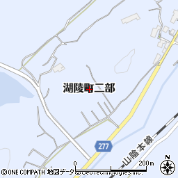 島根県出雲市湖陵町二部周辺の地図