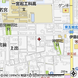 愛知県一宮市東五城南田尾21周辺の地図