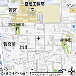 愛知県一宮市東五城南田尾6周辺の地図