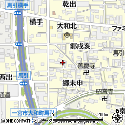 愛知県一宮市大和町馬引郷戌亥4周辺の地図