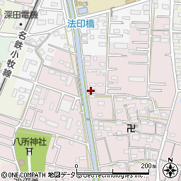 愛知県小牧市東田中2231周辺の地図