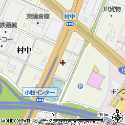 愛知県小牧市村中777-1周辺の地図