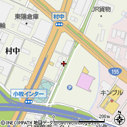 愛知県小牧市村中780周辺の地図