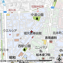 福知山市昭和新町182-3駐車場周辺の地図