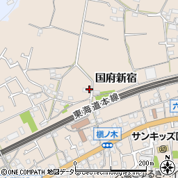 神奈川県中郡大磯町国府新宿722周辺の地図