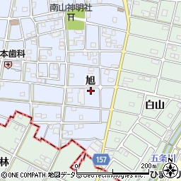 愛知県江南市小折東町旭周辺の地図