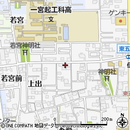 愛知県一宮市東五城南田尾5周辺の地図
