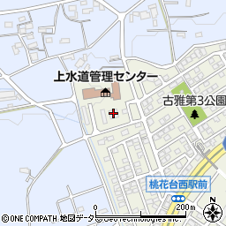桃花台変電所周辺の地図