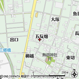 愛知県一宮市千秋町加納馬場五反畑1906周辺の地図