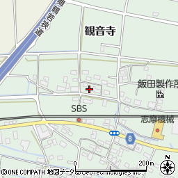 京都府福知山市観音寺548周辺の地図
