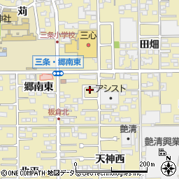 愛知県一宮市三条小辰己1-25周辺の地図
