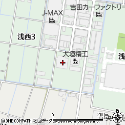 岐阜県大垣市浅西3丁目80周辺の地図